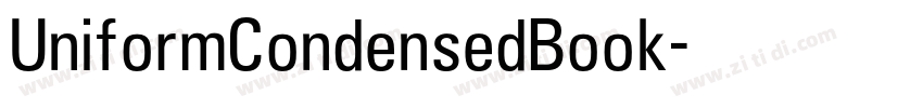 UniformCondensedBook字体转换 UniformCondensedBook字体转换