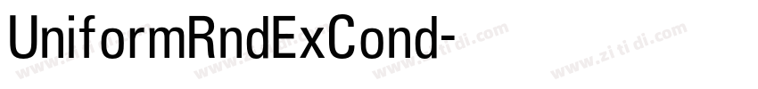 UniformRndExCond字体转换