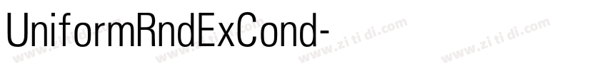 UniformRndExCond字体转换
