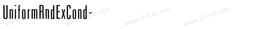 UniformRndExCond字体转换