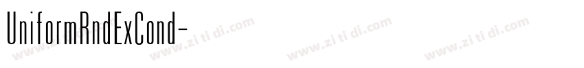 UniformRndExCond字体转换