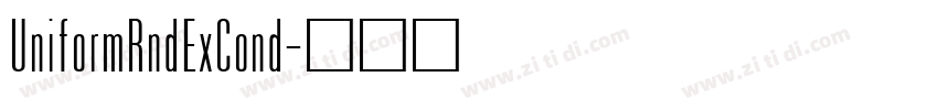 UniformRndExCond字体转换