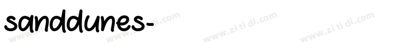 sanddunes字体转换