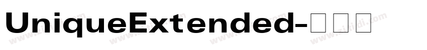 UniqueExtended字体转换