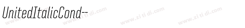 UnitedItalicCond-字体转换