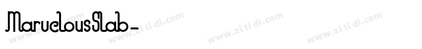MarvelousSlab字体转换