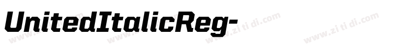 UnitedItalicReg字体转换