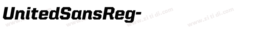 UnitedSansReg字体转换