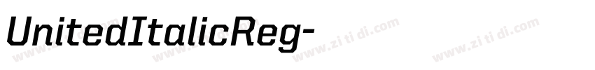 UnitedItalicReg字体转换