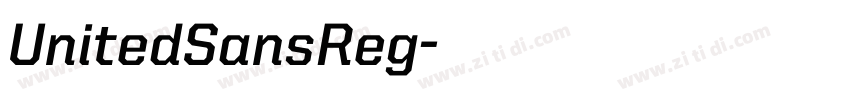 UnitedSansReg字体转换