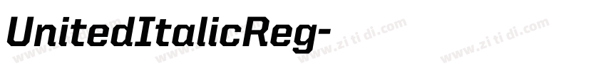 UnitedItalicReg字体转换