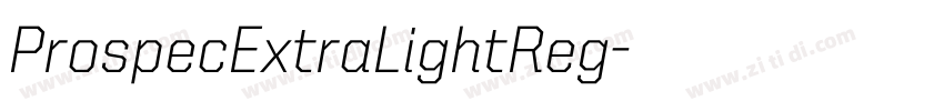 ProspecExtraLightReg字体转换