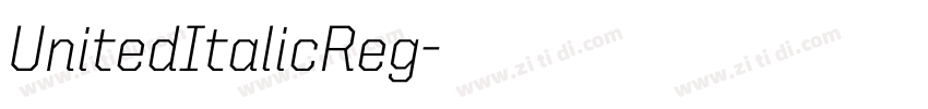 UnitedItalicReg字体转换