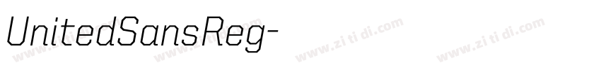 UnitedSansReg字体转换