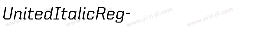 UnitedItalicReg字体转换