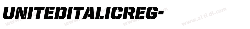 UnitedItalicReg字体转换