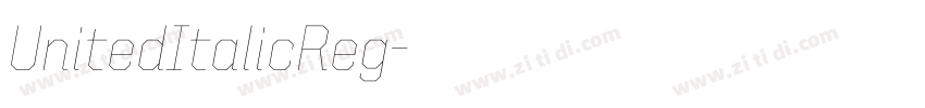 UnitedItalicReg字体转换