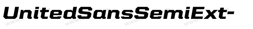 UnitedSansSemiExt字体转换