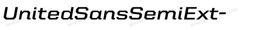 UnitedSansSemiExt字体转换