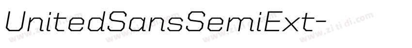 UnitedSansSemiExt字体转换