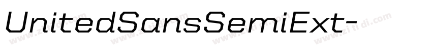 UnitedSansSemiExt字体转换