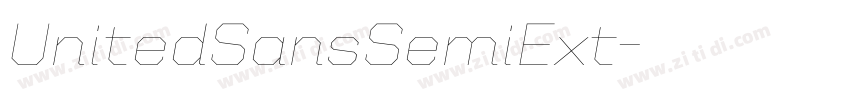 UnitedSansSemiExt字体转换