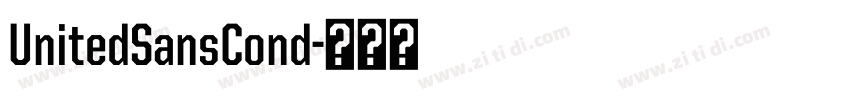 UnitedSansCond字体转换