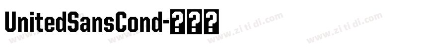 UnitedSansCond字体转换