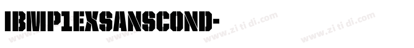 IBMP1exSansCond字体转换
