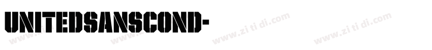 UnitedSansCond字体转换