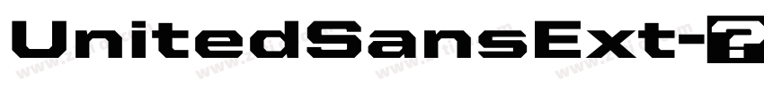 UnitedSansExt字体转换