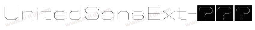 UnitedSansExt字体转换