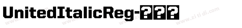 UnitedItalicReg字体转换