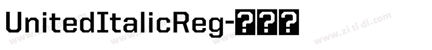 UnitedItalicReg字体转换