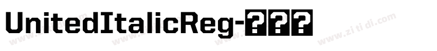 UnitedItalicReg字体转换