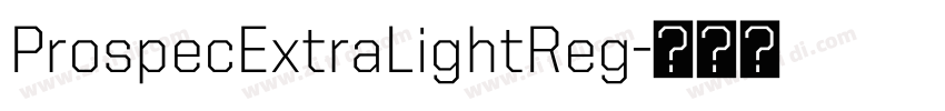 ProspecExtraLightReg字体转换