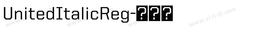 UnitedItalicReg字体转换