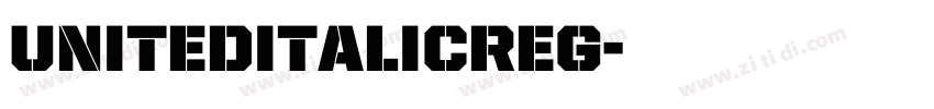 UnitedItalicReg字体转换