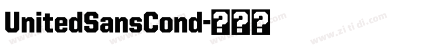UnitedSansCond字体转换