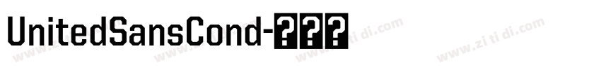 UnitedSansCond字体转换