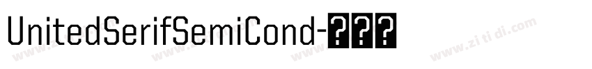 UnitedSerifSemiCond字体转换