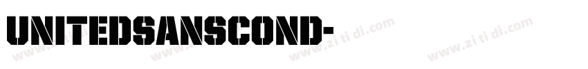 UnitedSansCond字体转换