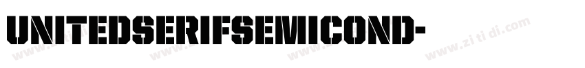UnitedSerifSemiCond字体转换