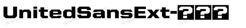 UnitedSansExt字体转换