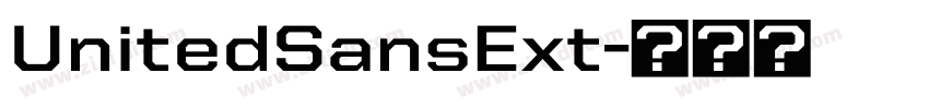 UnitedSansExt字体转换