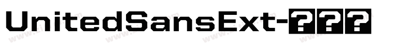 UnitedSansExt字体转换