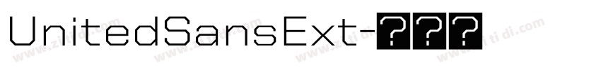 UnitedSansExt字体转换