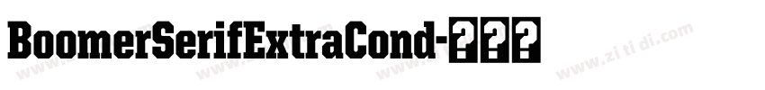 BoomerSerifExtraCond字体转换 BoomerSerifExtraCond字体转换