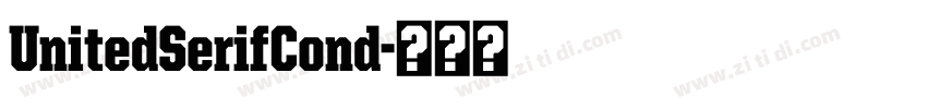 UnitedSerifCond字体转换