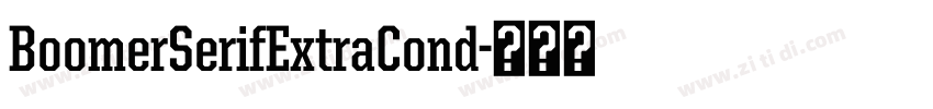 BoomerSerifExtraCond字体转换 BoomerSerifExtraCond字体转换